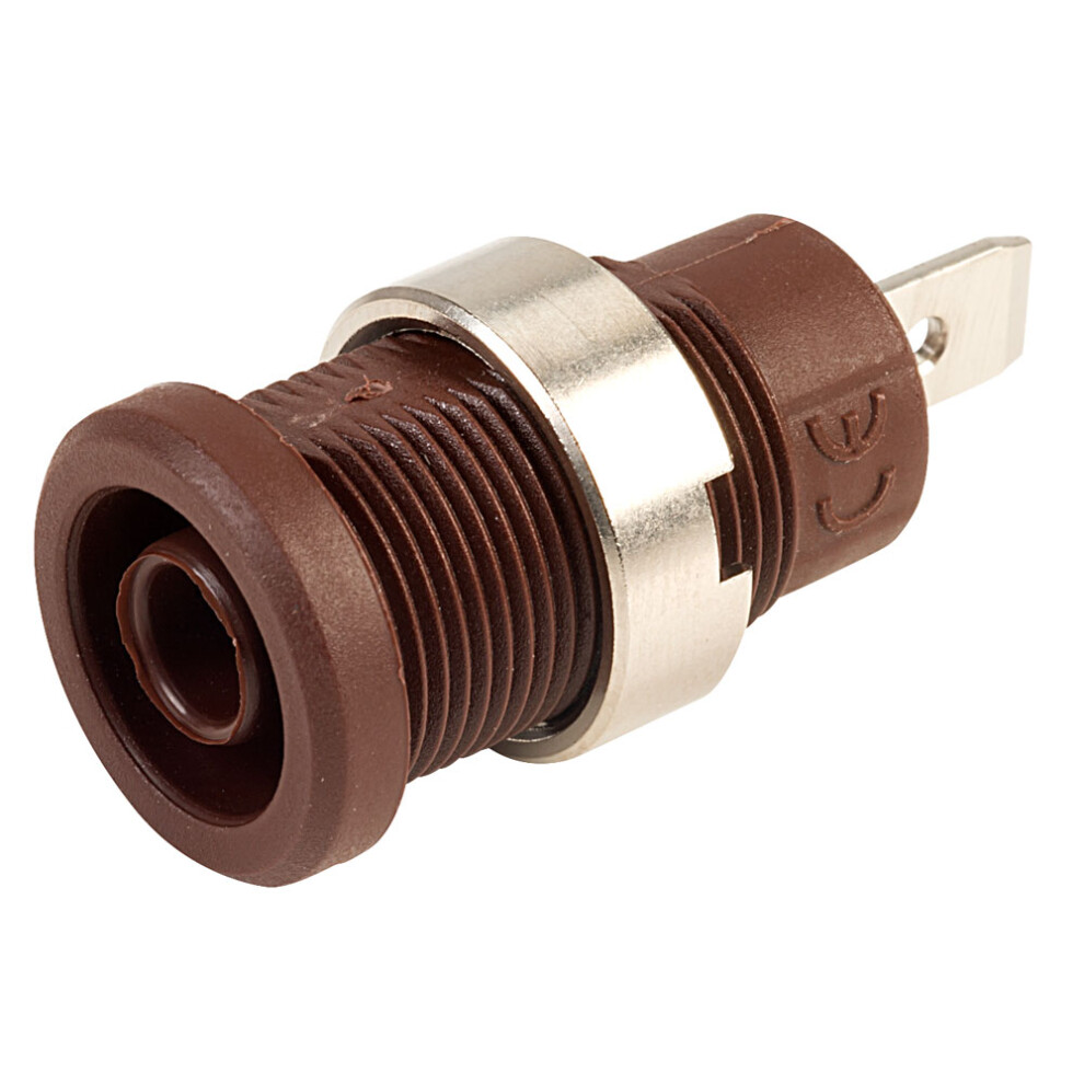 Pjp 3274-I-Bn Brown Shrouded Socket (4.8Mm Faston) 3760122594395