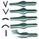 Major Brushes Lino Cutters Assorted Nos 1-5 (pack of 25) 1