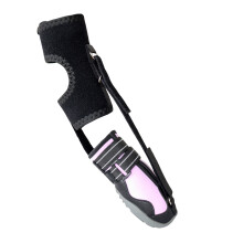 No Knuckling Boot Brace for Dog Dragging Paws-XL black pinks