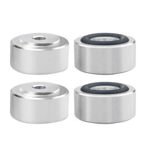 Support de pointes de haut-parleur HIFI, coussinet-argent grand
