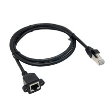 Cat6 Gigabit Ethernet RJ45 Cable Male To Female Extension-0.3 m