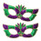 2pcs Carnivals Glitters Half Face Mask-Three color five pet 1