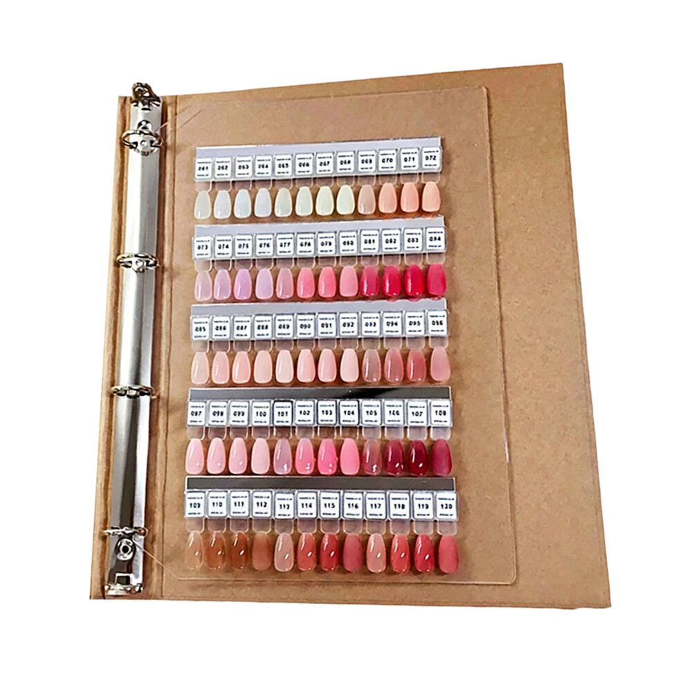Acrylic Nail Polishing Display for 120 Color-Wood color