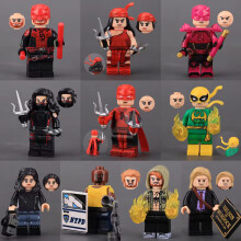 10 pcsthird-party competitive Nightmare building blocks, little figurines, puzzle toys, Erika Iron Fist, superheroes