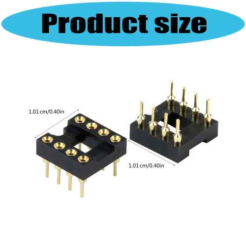 Gold Plated Hole DIP8 IC Socket Minimizes Signals Loss For High 2