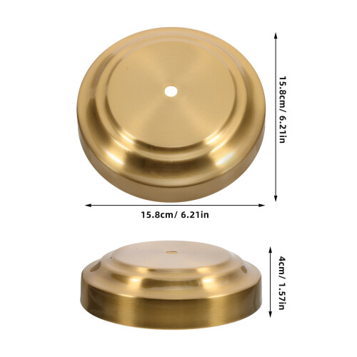 Golden Copper Table Lamp Base Round 15.8 cm 1