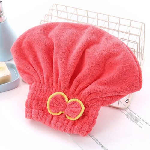Women's Absorbent Hair Drying Hat – Elastic Fit, 1 Pack 1