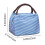 Gestreifte, isolierte Lunchtasche, blau, wiederverwendbar, 12 l 2