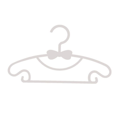 10 Pack Kids Bow-Shaped Coat Hangers, PP Plastic, 29 x 17 cm 1