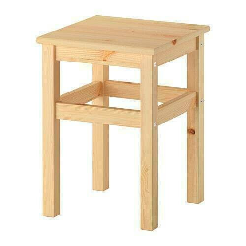 IKEA ODDVAR Wooden Stool - 45cm 2