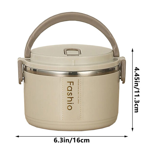 Isolierte Bento-Box aus Edelstahl, 1000 ml 2