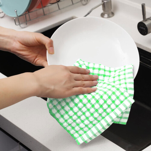 Microfiber Dish Cloths Soft Quick-Drying Cotton 6 Pack 2