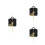 3Sets Golden Clock Mechanism Replacement Plastic DIY Wall Clock Kit 1