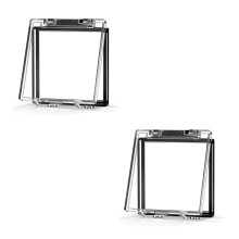 2Pcs Plastic Power Switch Cover Clear for Elevator Push Button Safety