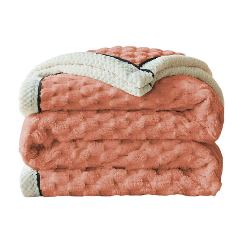 Coral Fleece Throw Blanket Reversible Extra Thick 1