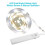 LED strip compatible wardrobe with motion sensor 1 m - Warm white_Surprise Gift 5