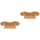 2Pcs Khaki Bamboo Pipa Bridge Tailpiece Handmade Replacement Part 3