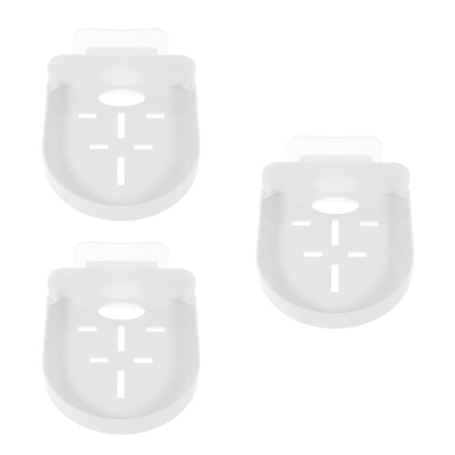3Pcs White No Punching Camera Bracket Wall Mounted Router Shelf 1