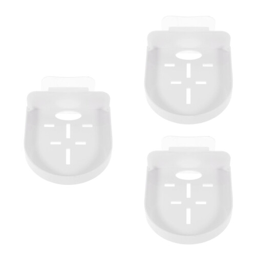 3Pcs White No Punching Camera Bracket Wall Mounted Router Shelf 2