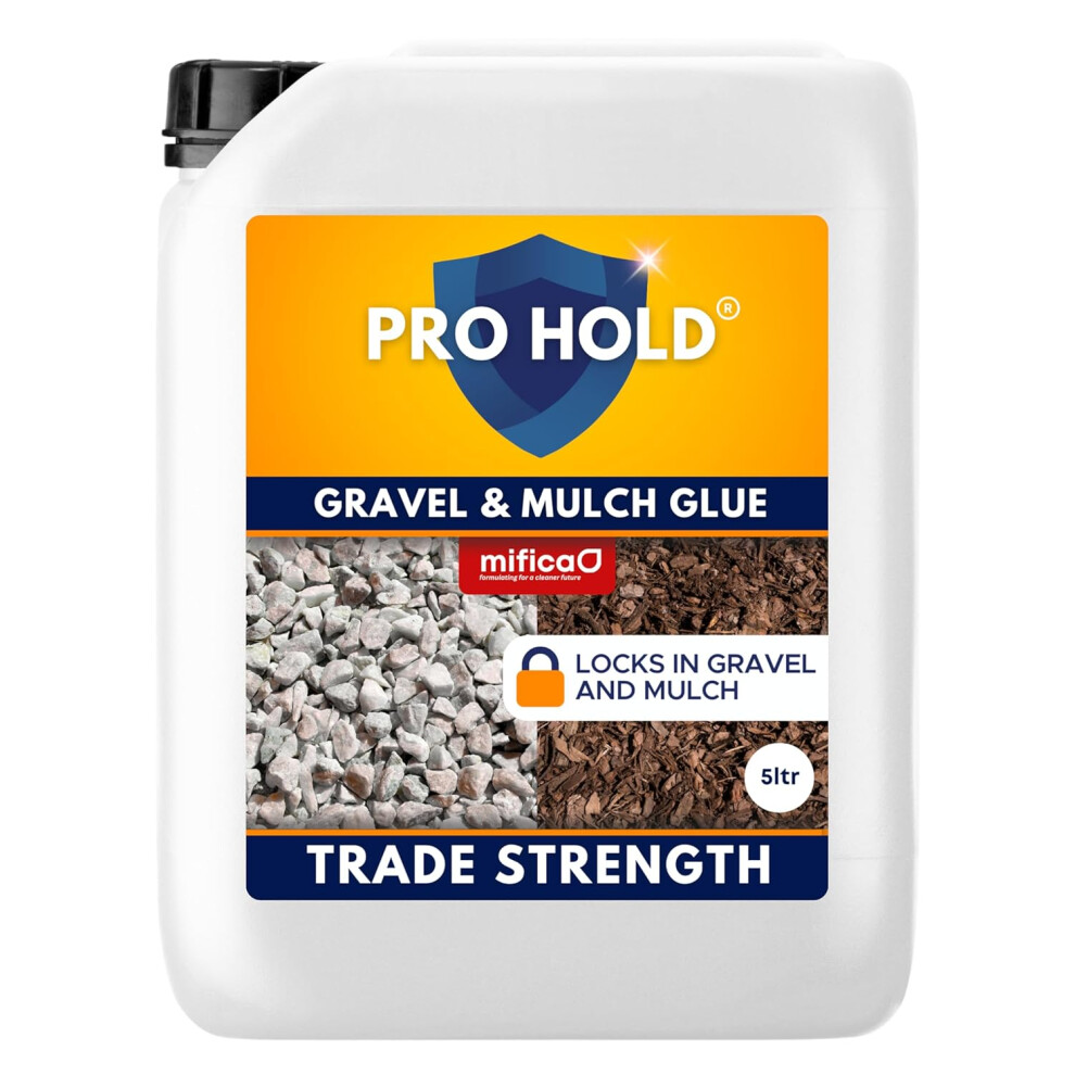 Mifica Prohold Resin Gravel Glue 5L - Trade Strength Solution For Garden Gravel, Mulch, Pebbles 595651757866
