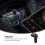 ABS Wireless Car Player Black Transmitter Adapter with USB Ports 4