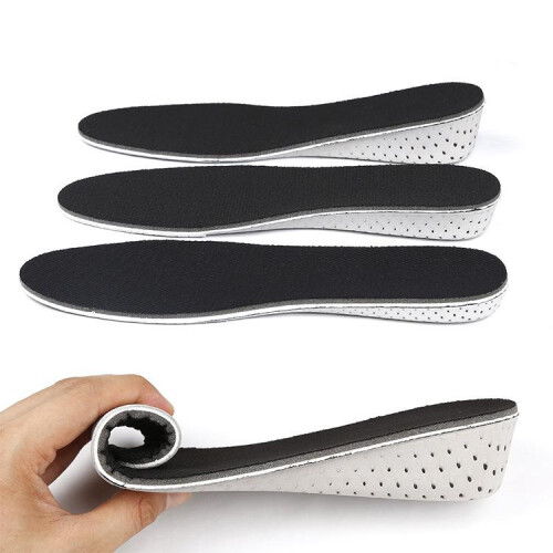 Shoe Inserts / Grow Longer Sole / Inserts compatible Men Blac_Black/All sizes_Surprise Gift 1
