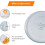 Plato para microondas de 24,5 cm Plato de vidrio para microondas R_Surprise Gift 4