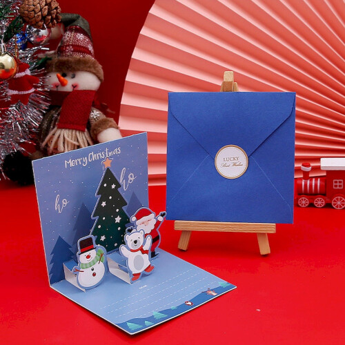Christmas Cards Small Upright 6-Pack with Envelopes and 1