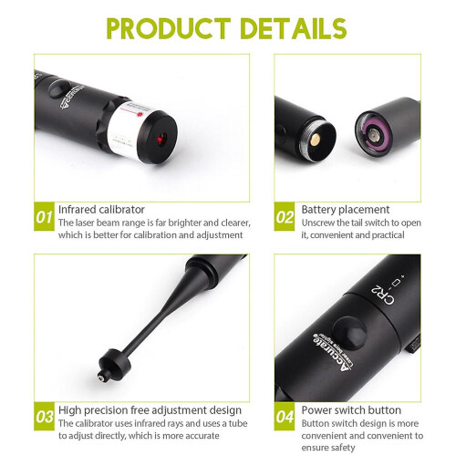Bore Sighter Kit with Carrying Case Adjustable Universal Hunting Tools Lightweight Durable Boresight_Surprise Gift 2