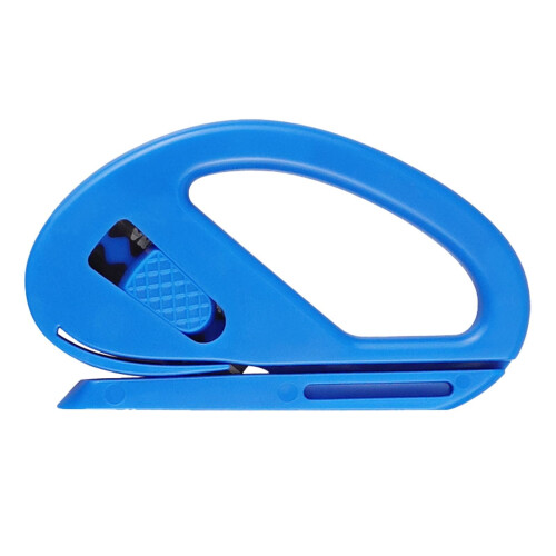 Sliding Wrapping Paper Cutter Tool Blue Plastic 1PC 1