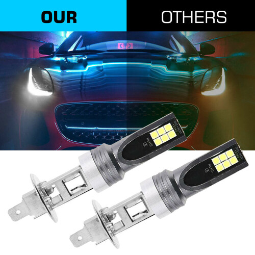 2pcs H1 LED Headlight Bulbs Conversion Kit High Beam Low Beam_Surprise Gift 2
