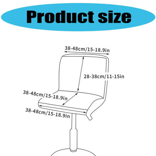 Housses de chaise imperméables pour tabourets de bar en cuir PU1 2