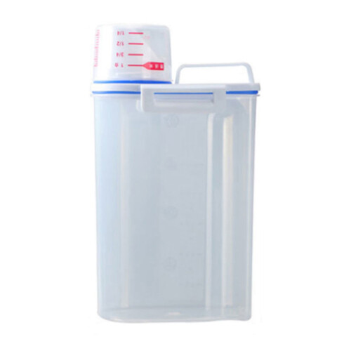 Lufttett oppbevaringsbeholder for ris – Klar plastspiskammer 1
