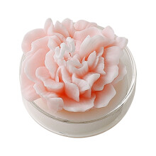 Vela de soja perfumada con forma de rosa, hecha a mano, 1 unidad.
