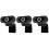 3Pièces Webcam Ordinateur 1080P Caméra Noire Exquise Pour Cours 4