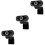 3Pièces Webcam Ordinateur 1080P Caméra Noire Exquise Pour Cours 5