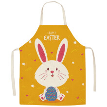 Osterhasen-Schürze für Erwachsene – Polyester-Lätzchen, 65 x 75 cm