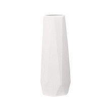 White Plastic Imitation Glazed Vase 20cm