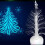 ETHKIA LED fiber optic Christmas tree white 1