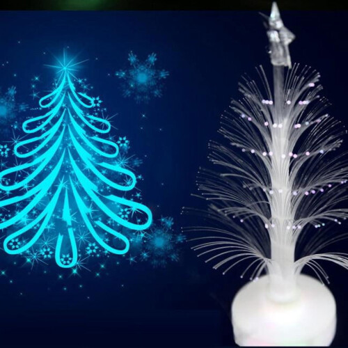 ETHKIA LED fiber optic Christmas tree white