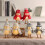 Christmas Bird Figurines – Fabric Table & Mantel Decor 1