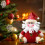 Standing Christmas Santa Doll – Red Plush, Extendable, 1