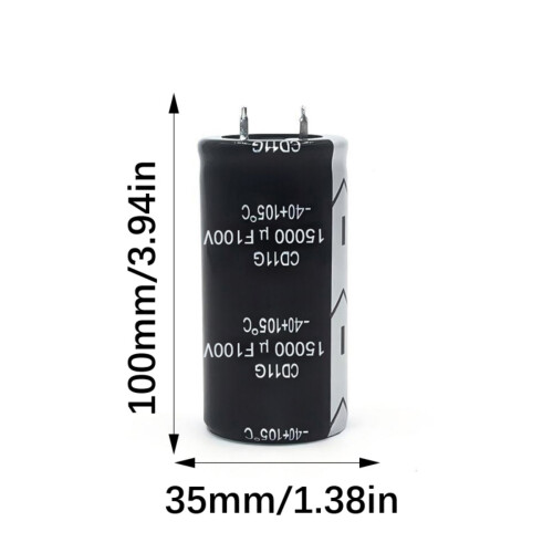 Electrolytic Capacitor 100V 15000UF Bolt Terminal for Amplifier 2