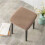 Khaki Stretch Stool Cover for Square Vanity & Dining Chairs 4