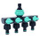 Bloc de distribution d'eau en plastique durable avec 4-Bleu 1