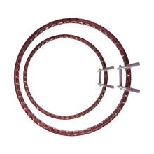 Set Of 2 Acrylic Embroidery Hoops For Secure Fabric-Brown