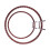 Two Piece Acrylic Spring Hoop Set For Secure Fabric-brown 1