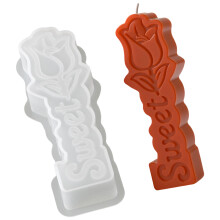 Rose Flower Pillar Candle Silicone Molds For  Making Candle-4