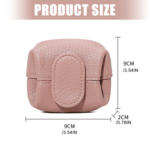 Change Purse Coin Pouch,Pocket Sized Mini Coin Purses-White 2