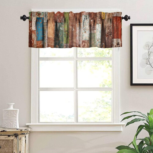 Landhaus-Gardine, 137 x 46 cm, Polyester, Stangendurchzug 2